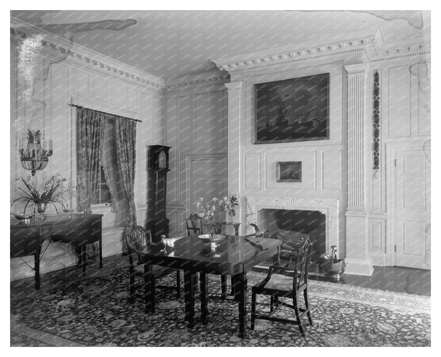 Chatham Estate Interior, Fredericksburg VA 1914