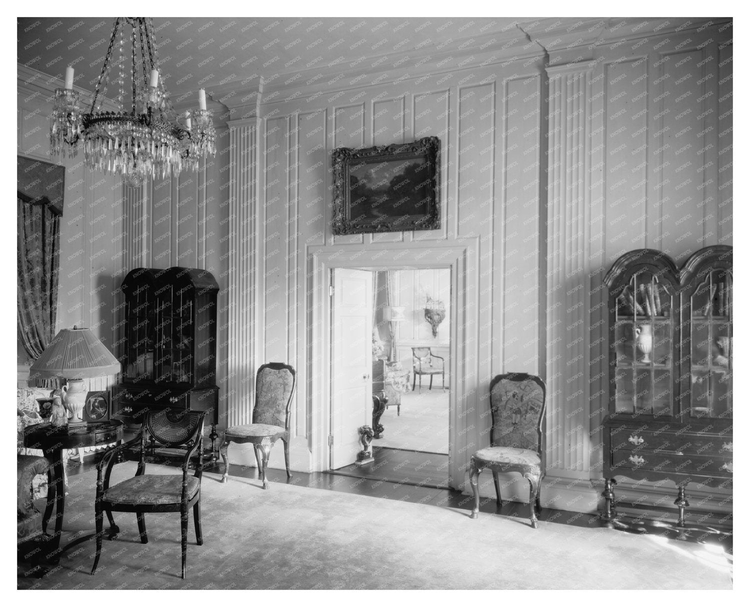 Chatham Estate Interiors, Fredericksburg, Virginia 1930