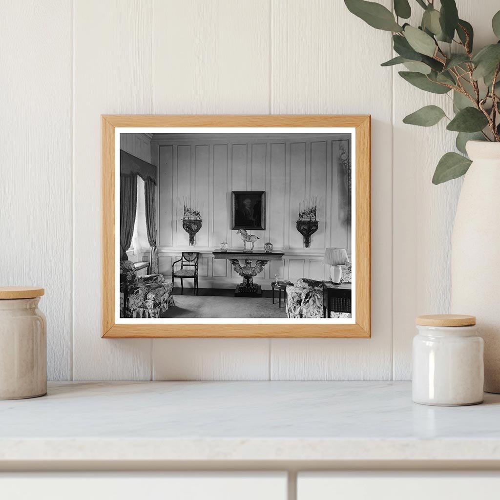 Vintage Interior Scene, Stafford County, VA, Early 1900s