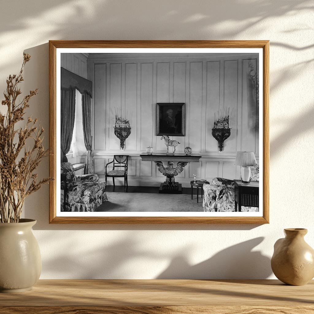 Vintage Interior Scene, Stafford County, VA, Early 1900s