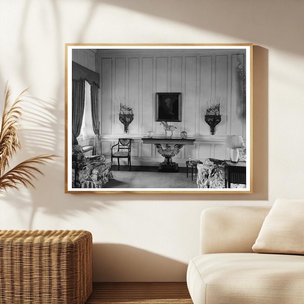 Vintage Interior Scene, Stafford County, VA, Early 1900s
