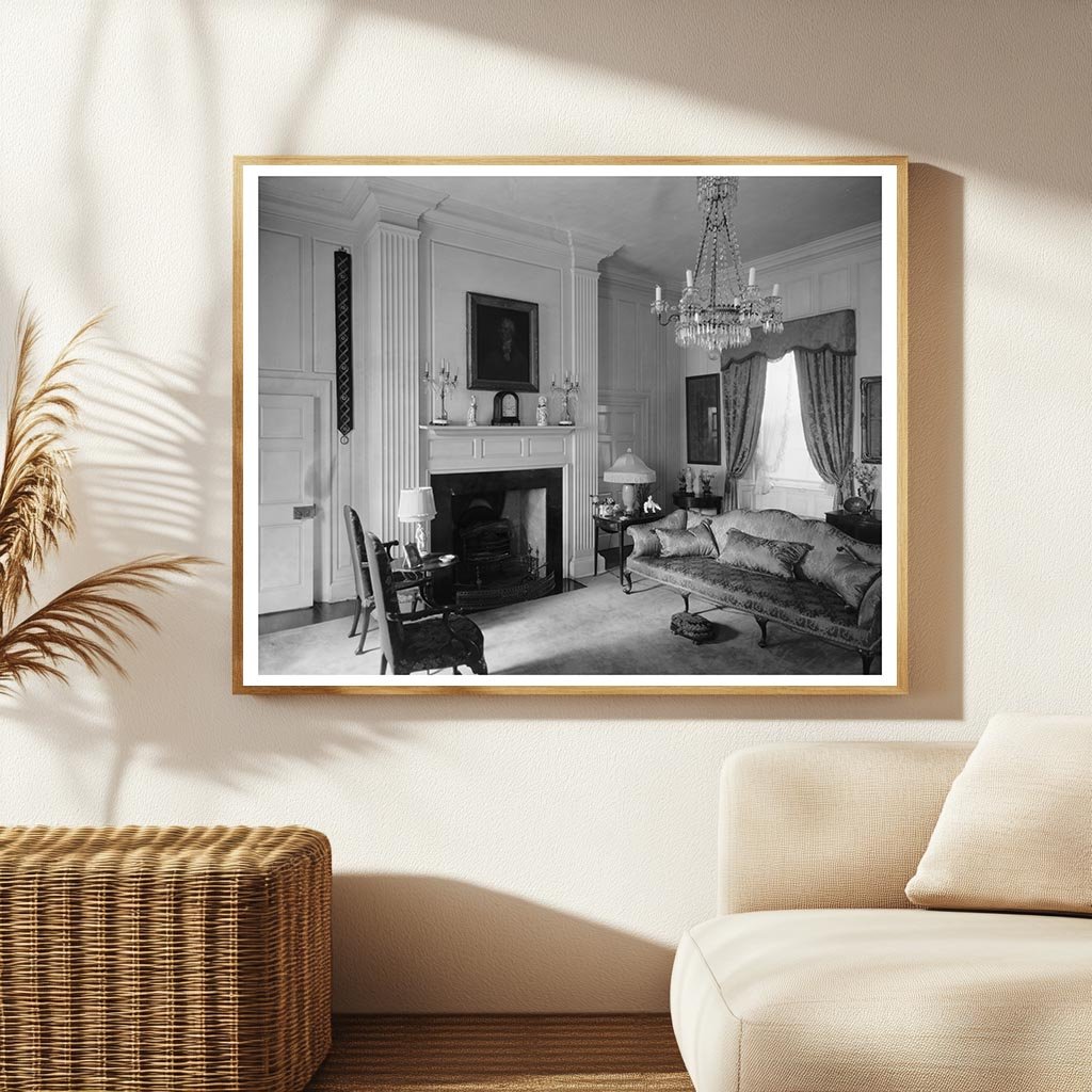 Chatham Estate Interior, Stafford County VA, 1915