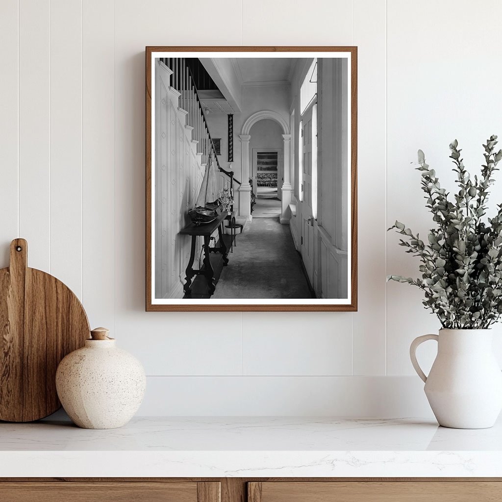 Historic Estate Interior, Stafford County, VA, Early 1900s