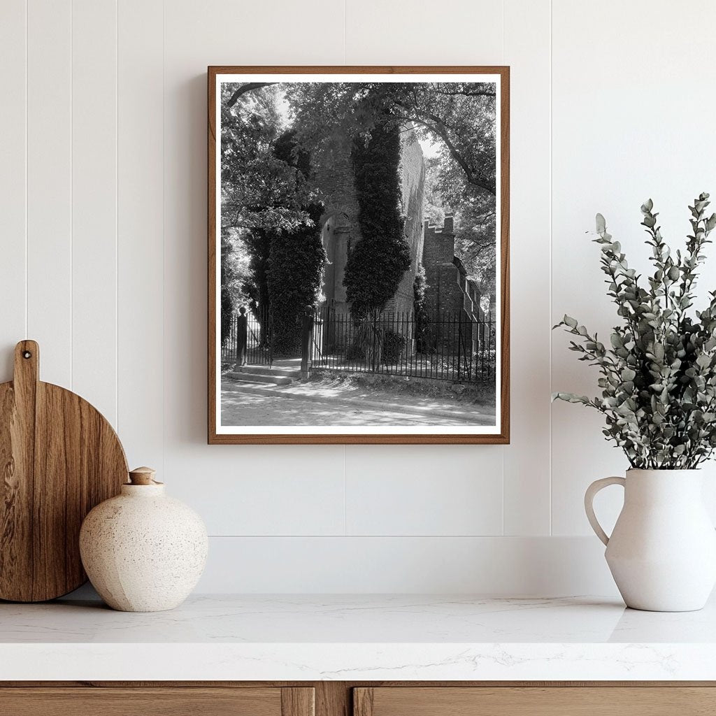 Old Church Tower in Jamestown, Virginia - 1639 History