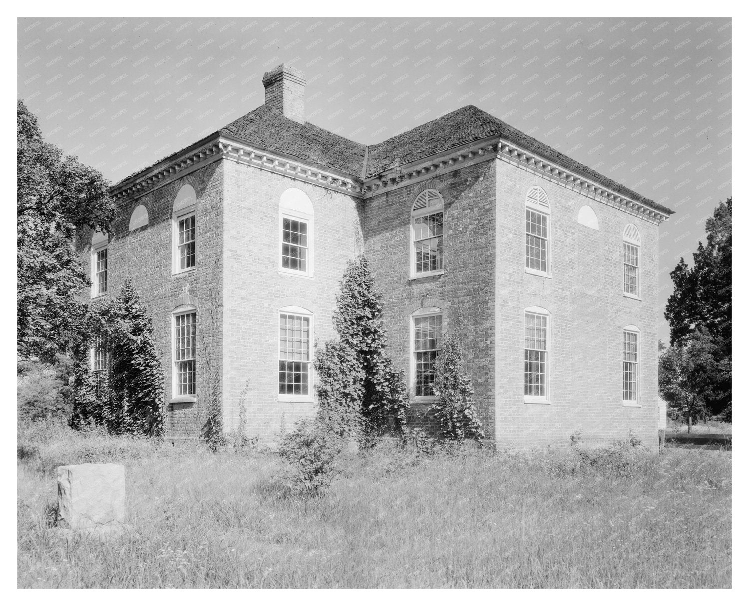 1766 Church in Owens, VA - Historical Photo 1930