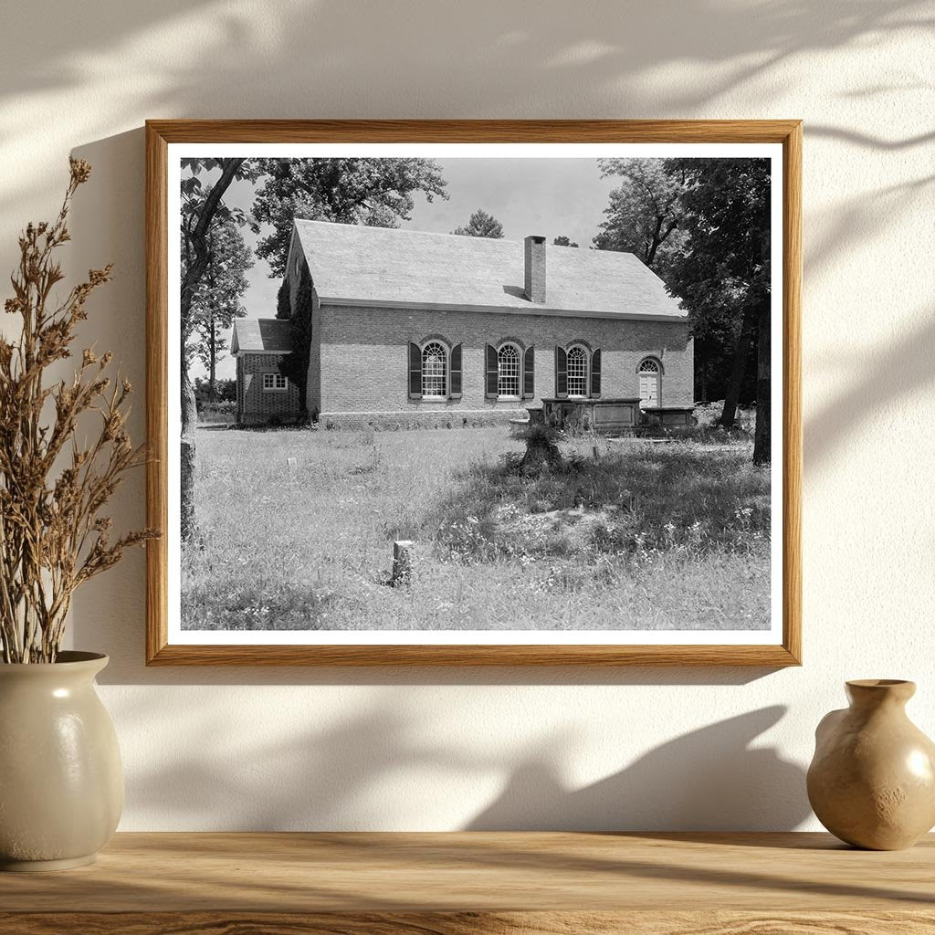 Historic Church in Saluda, VA (1712-1714) - Vintage Photo
