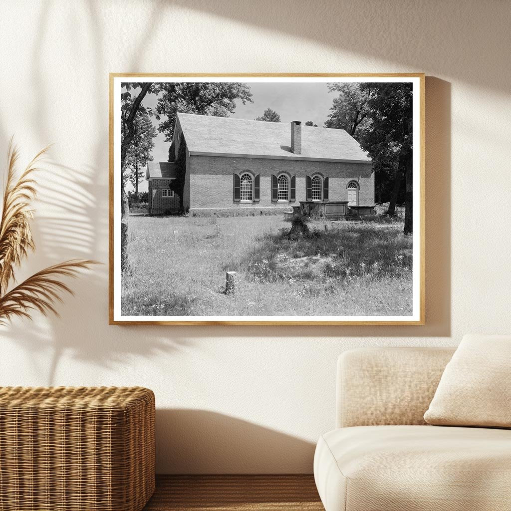 Historic Church in Saluda, VA (1712-1714) - Vintage Photo