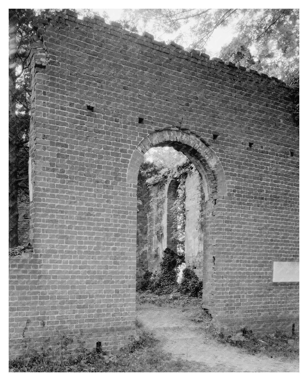 1748 Church Ruins Near Bacons Castle, Surry County, VA