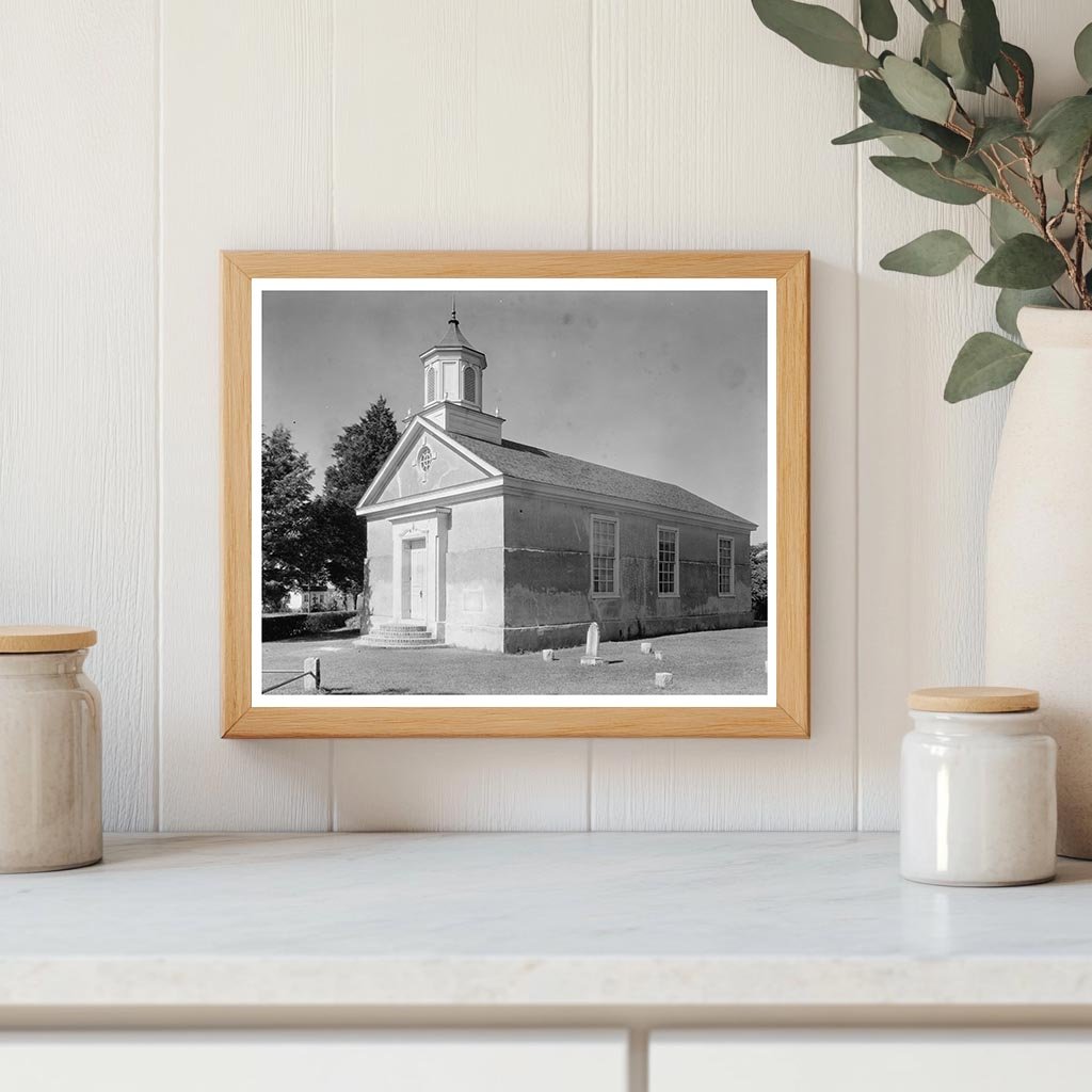 Historic Church in Yorktown, Virginia (1697) - Vintage Photo