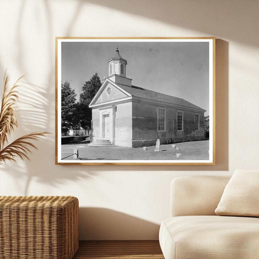Historic Church in Yorktown, Virginia (1697) - Vintage Photo