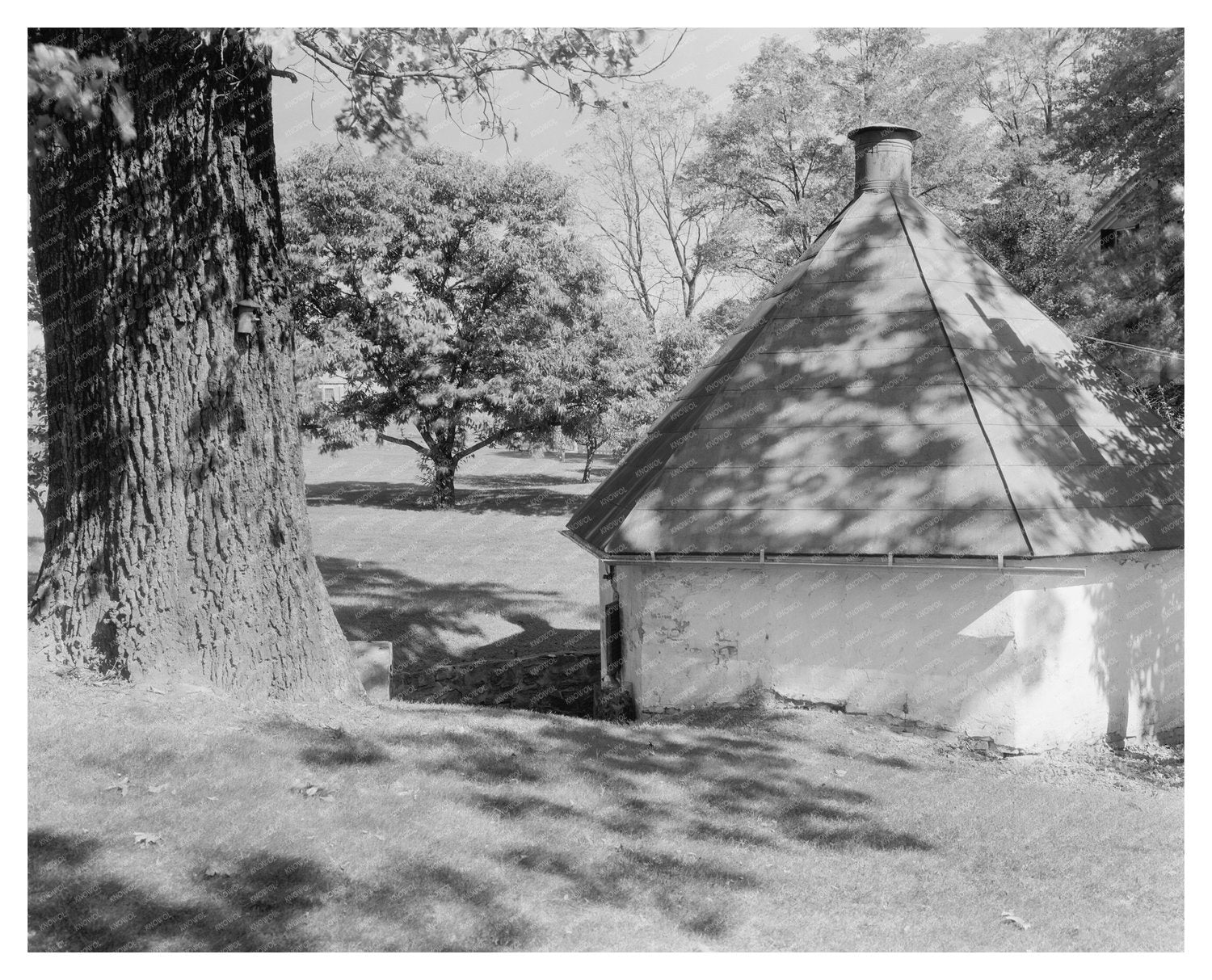 1822 Outbuildings Near Leesburg, Virginia History Photo