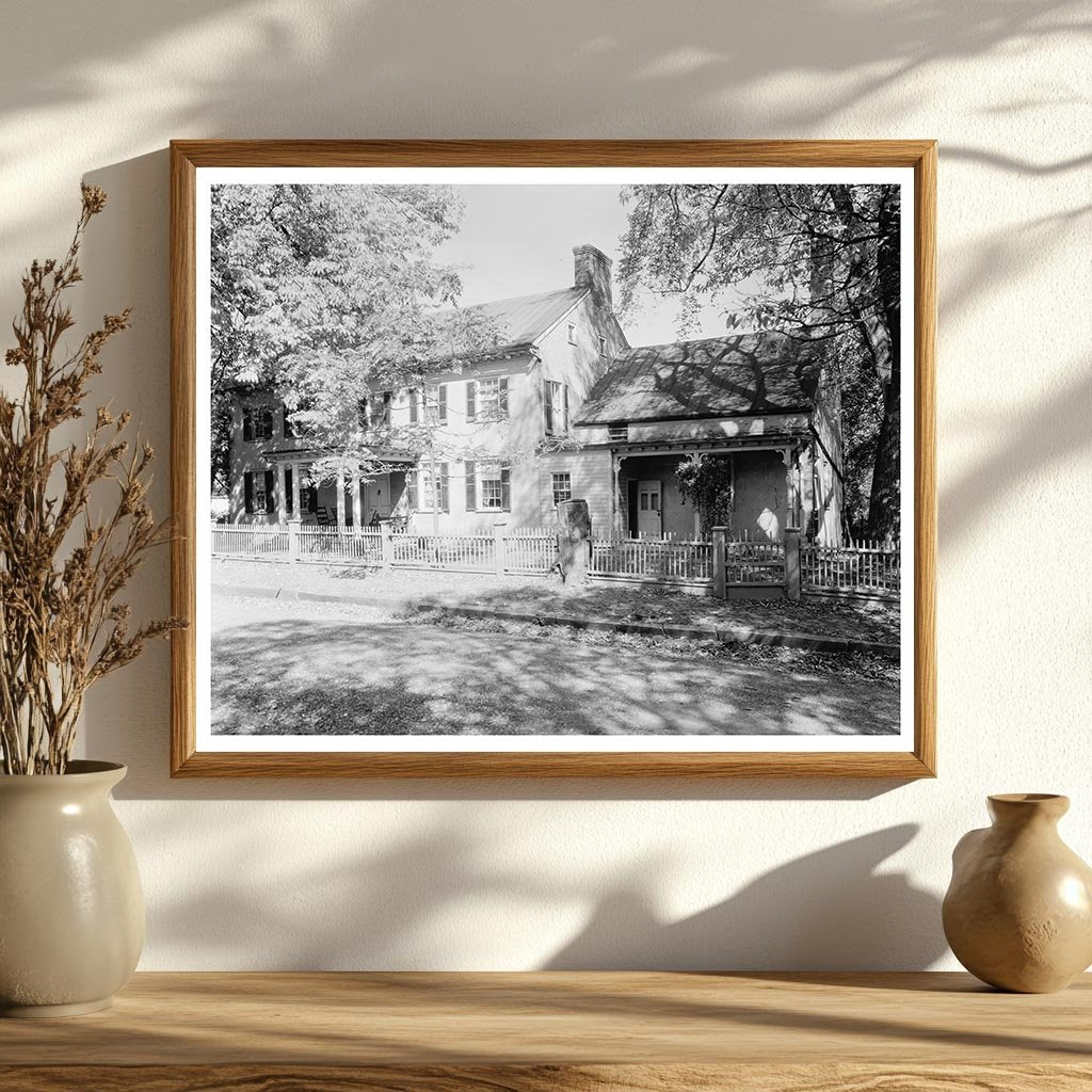 1953 Leesburg Virginia Vintage Architectural Photograph