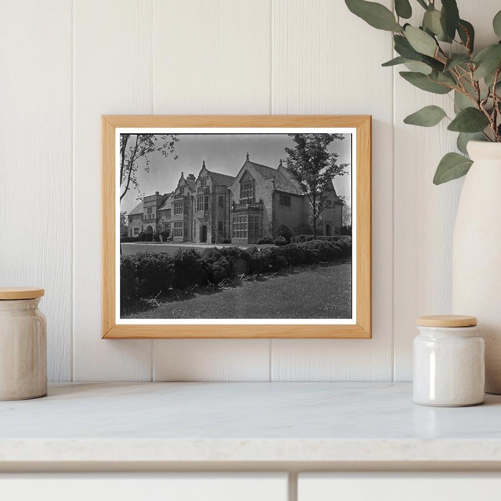 Richmond VA Mansion Architectural Photo, 1953