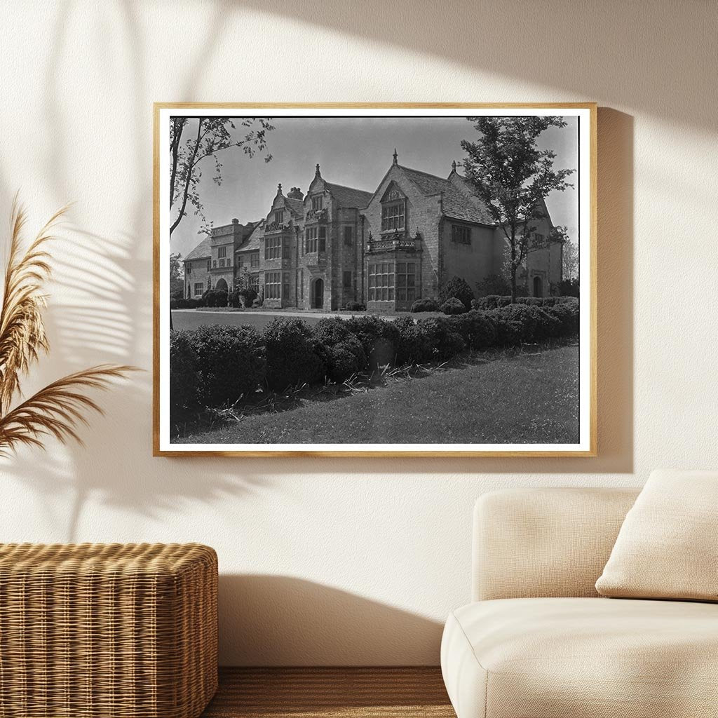 Richmond VA Mansion Architectural Photo, 1953