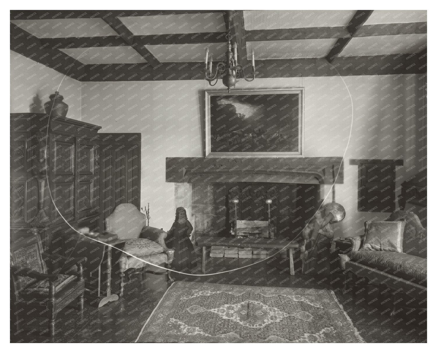 Richmond VA Interior Scene, Henrico County, 1920s