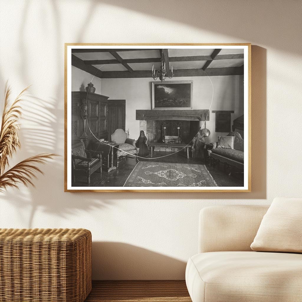 Richmond VA Interior Scene, Henrico County, 1920s