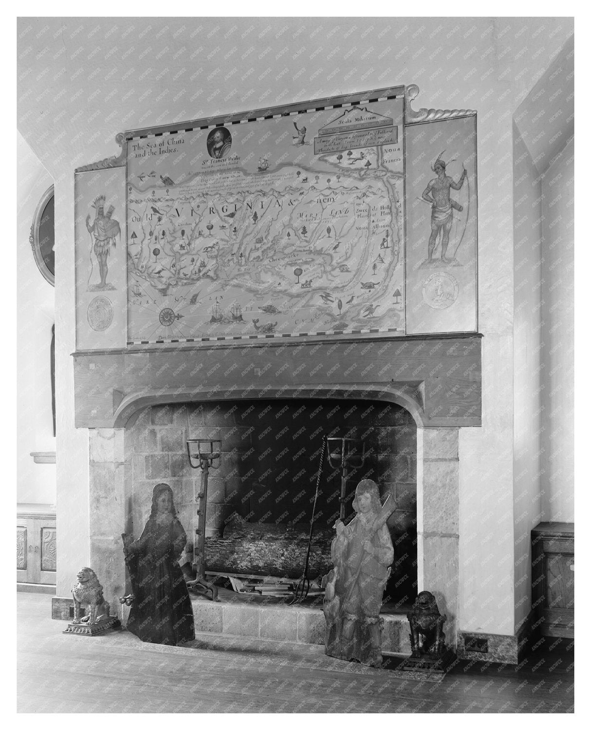 Richmond Library Interior, Henrico County, VA, 20th Century