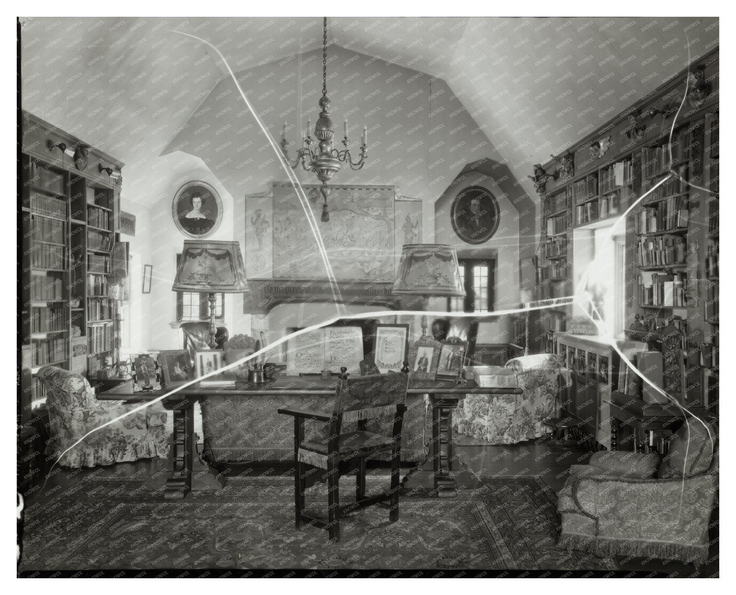 Richmond VA Library Interior - Carnegie Survey 20th Century
