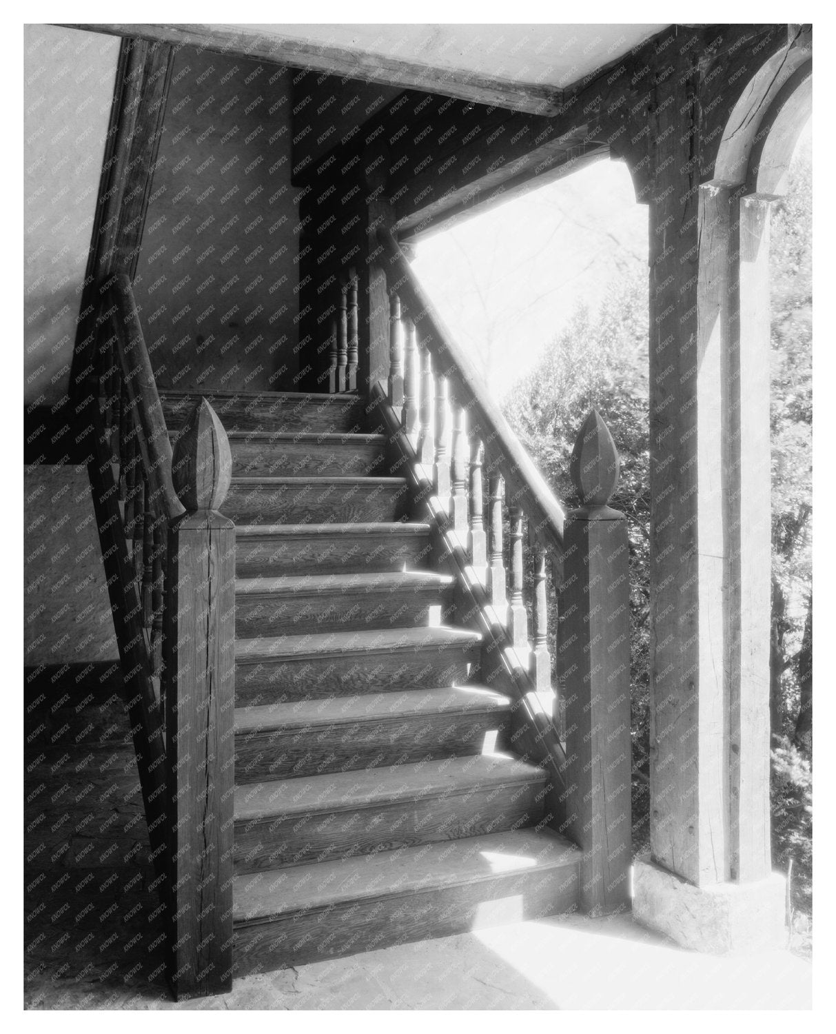 Architectural Detail in Richmond, VA - 1953 Historical Image