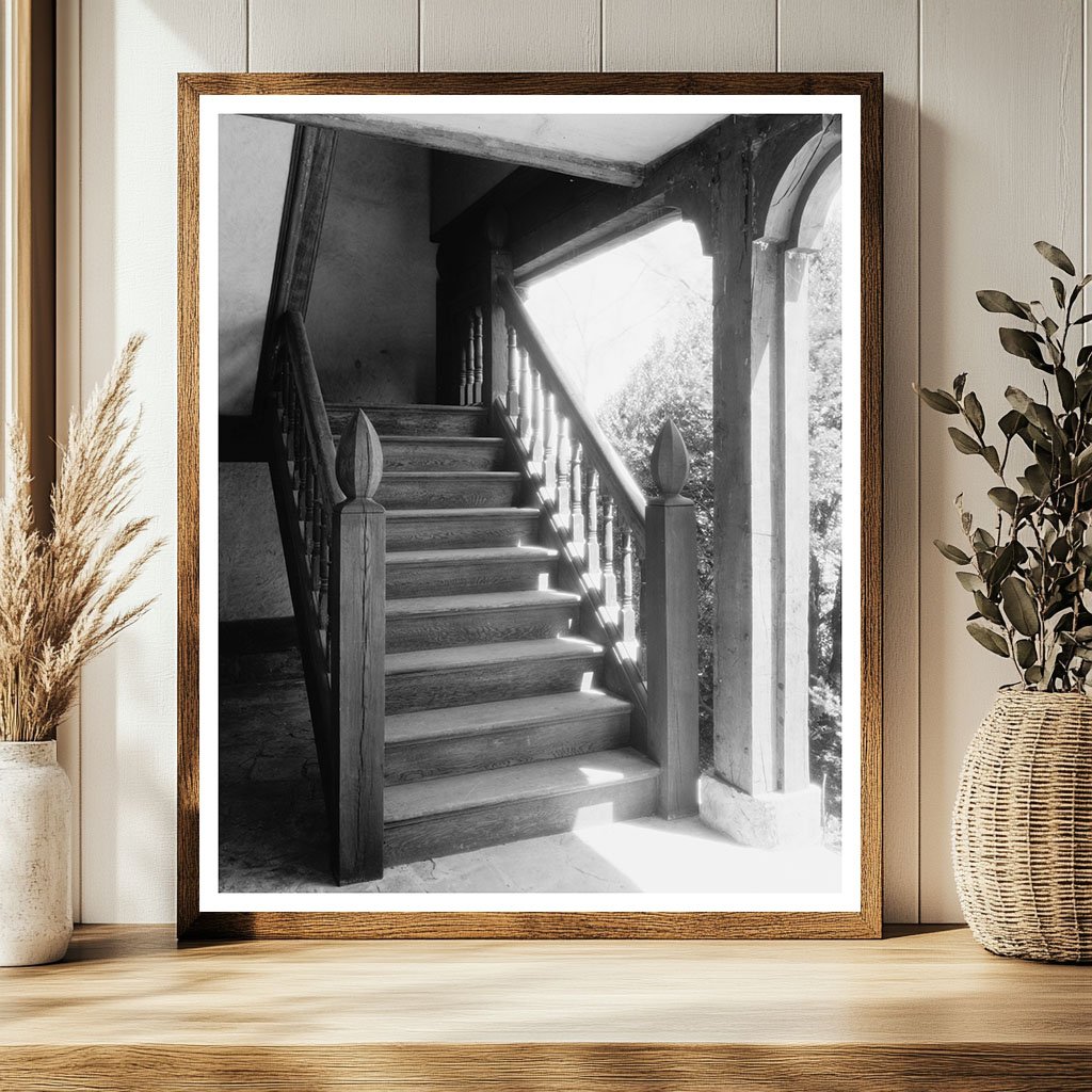 Architectural Detail in Richmond, VA - 1953 Historical Image