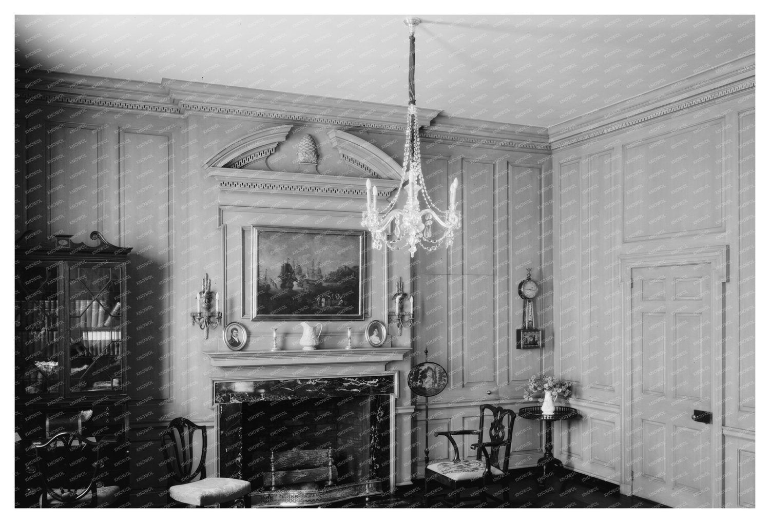 Richmond VA Drawing Room Architectural Elegance 1930s
