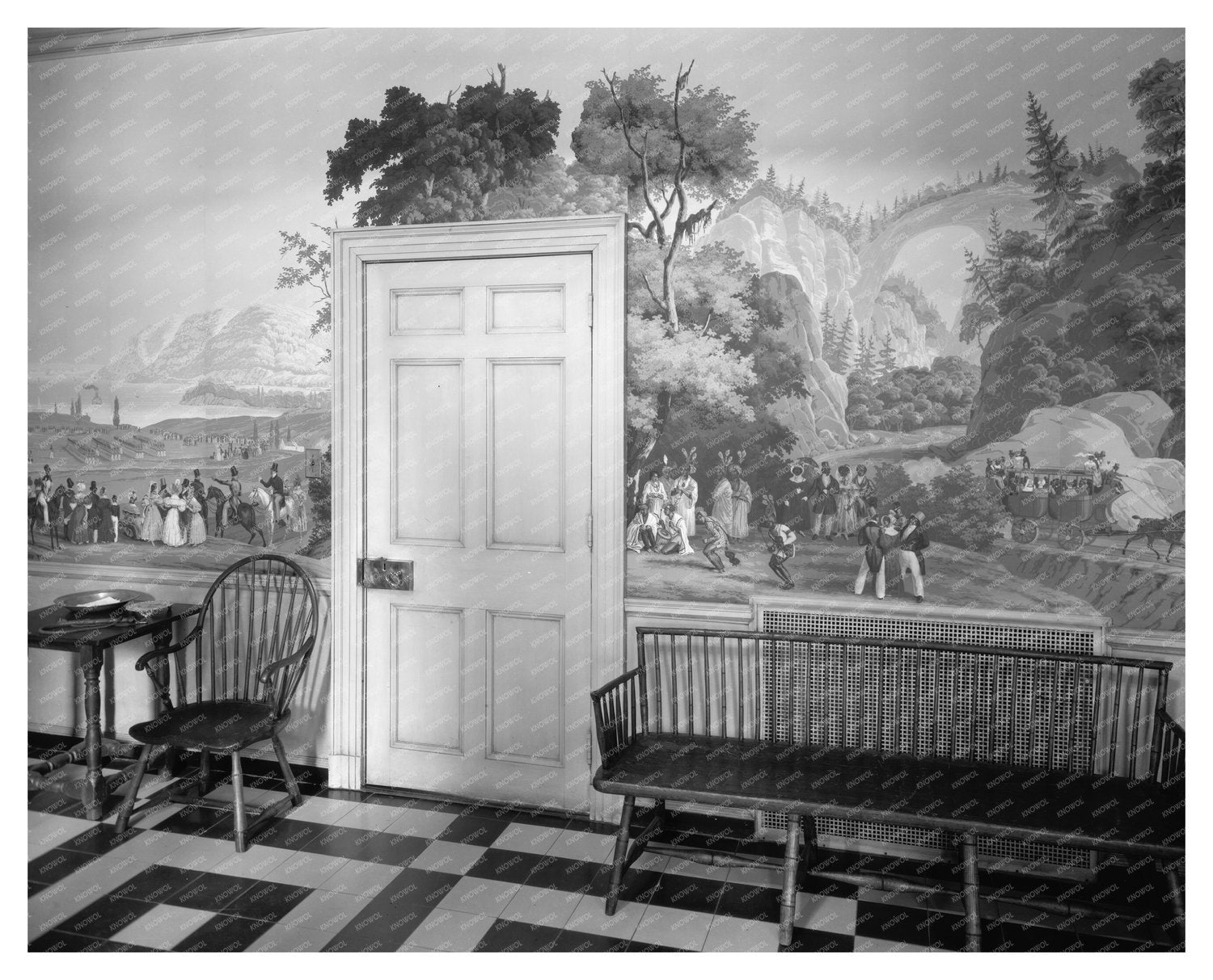 1910s Richmond VA Interior Design Vintage Photograph