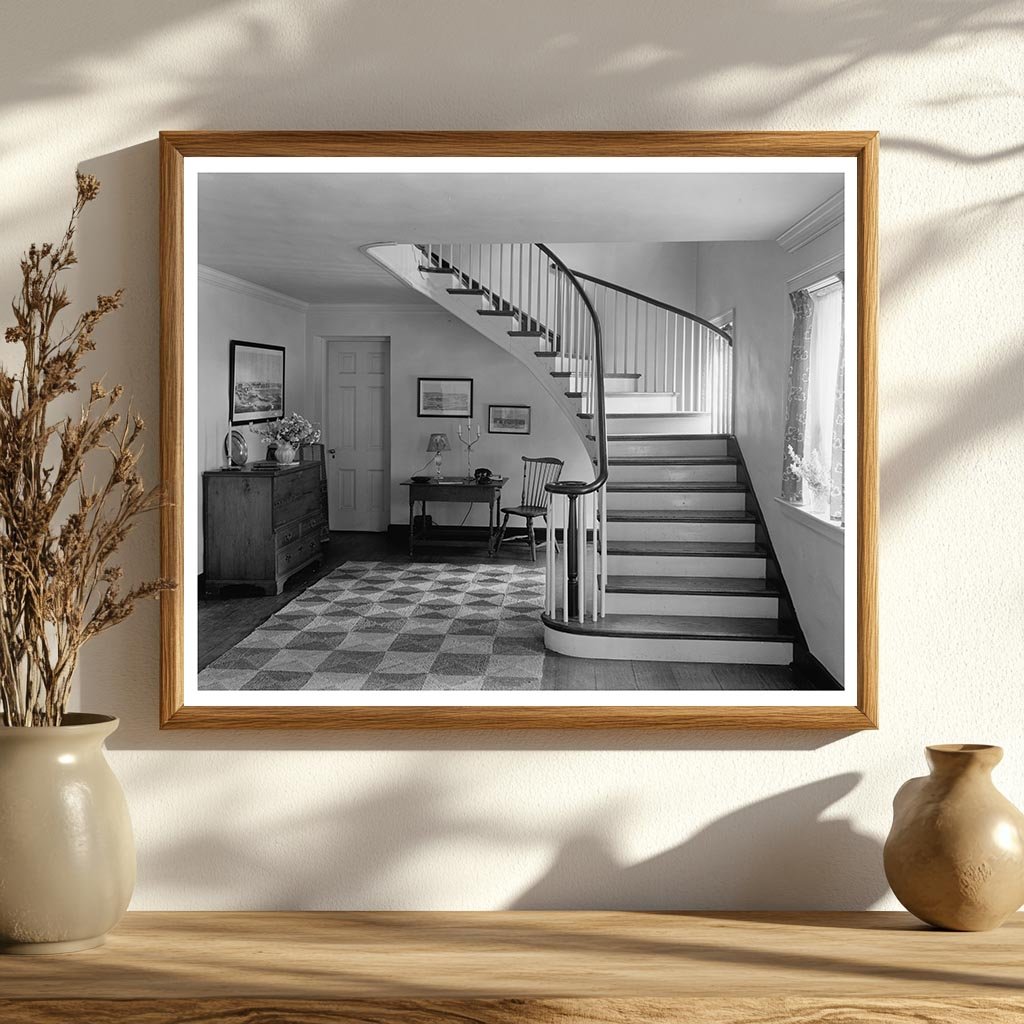 Richmond VA Stairway Photo, Early 1900s Architecture