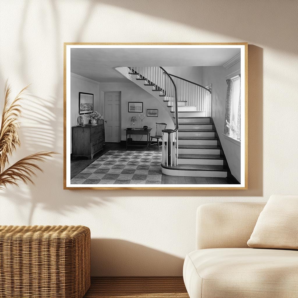 Richmond VA Stairway Photo, Early 1900s Architecture