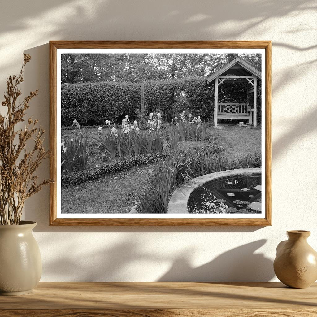 Vintage Garden Landscape in Richmond, VA - 1953