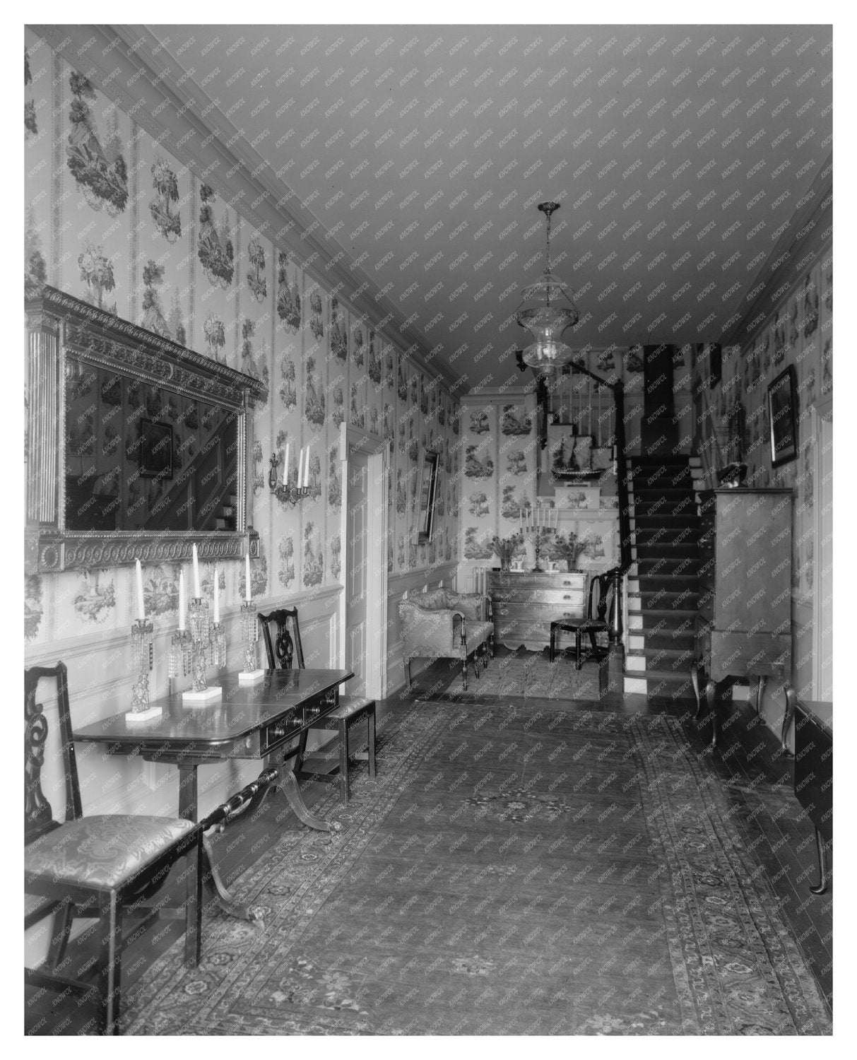 Middleburg, VA Interior Design, Carnegie Survey 20th Century