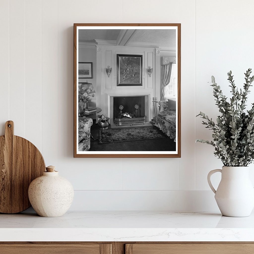 Vintage Interior Scene, Middleburg, VA, Early 20th Century