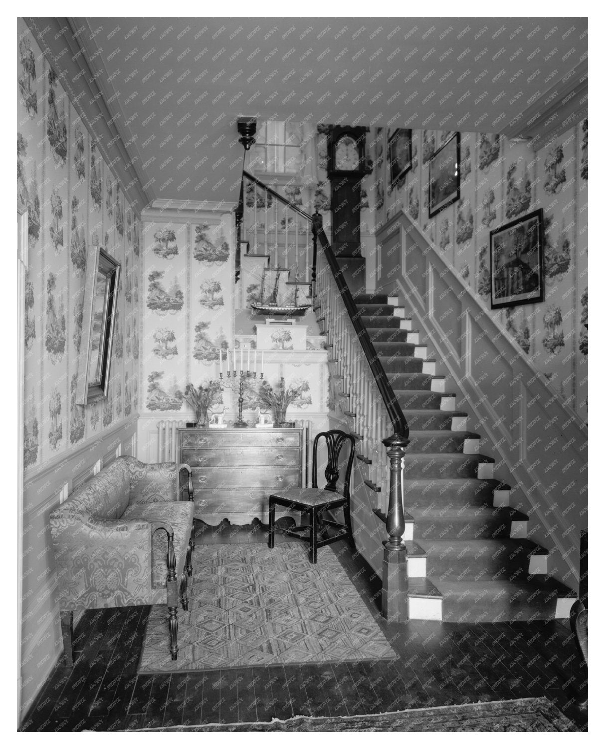 Stairhall Architecture in Middleburg, VA - 1953 Image