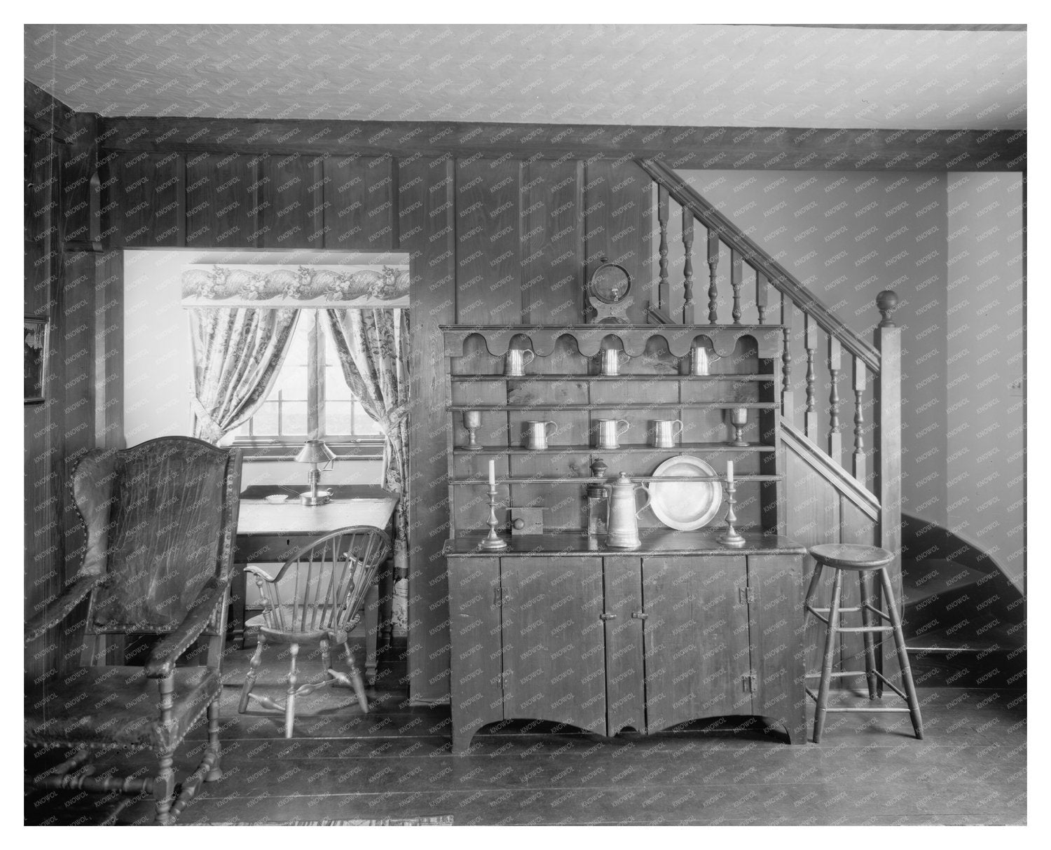 Middleburg, VA Vintage Interior Photo, 1953