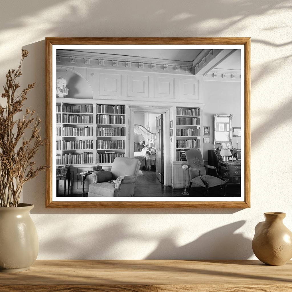 Alexandria VA Library Interior Photo, Early 20th Century