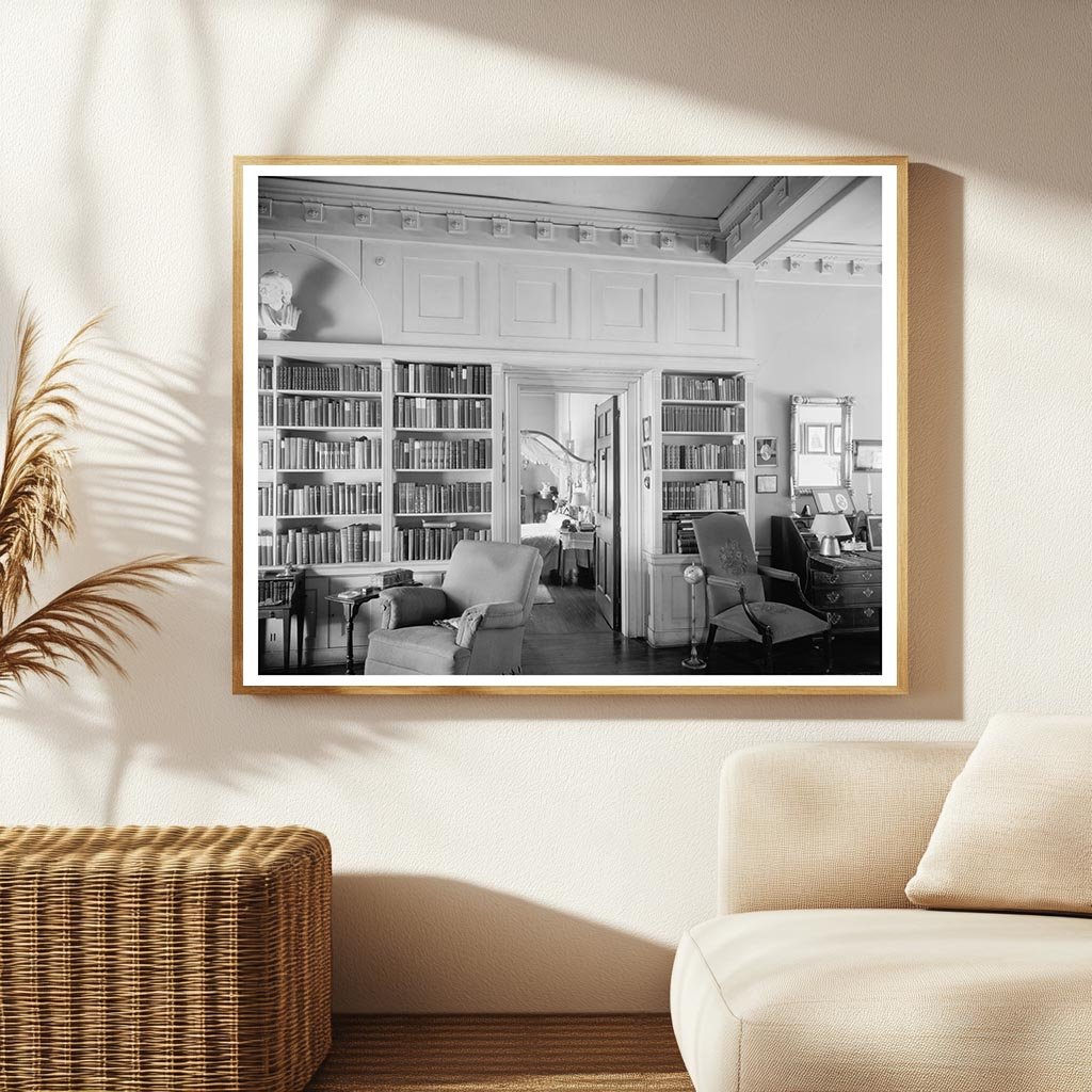 Alexandria VA Library Interior Photo, Early 20th Century