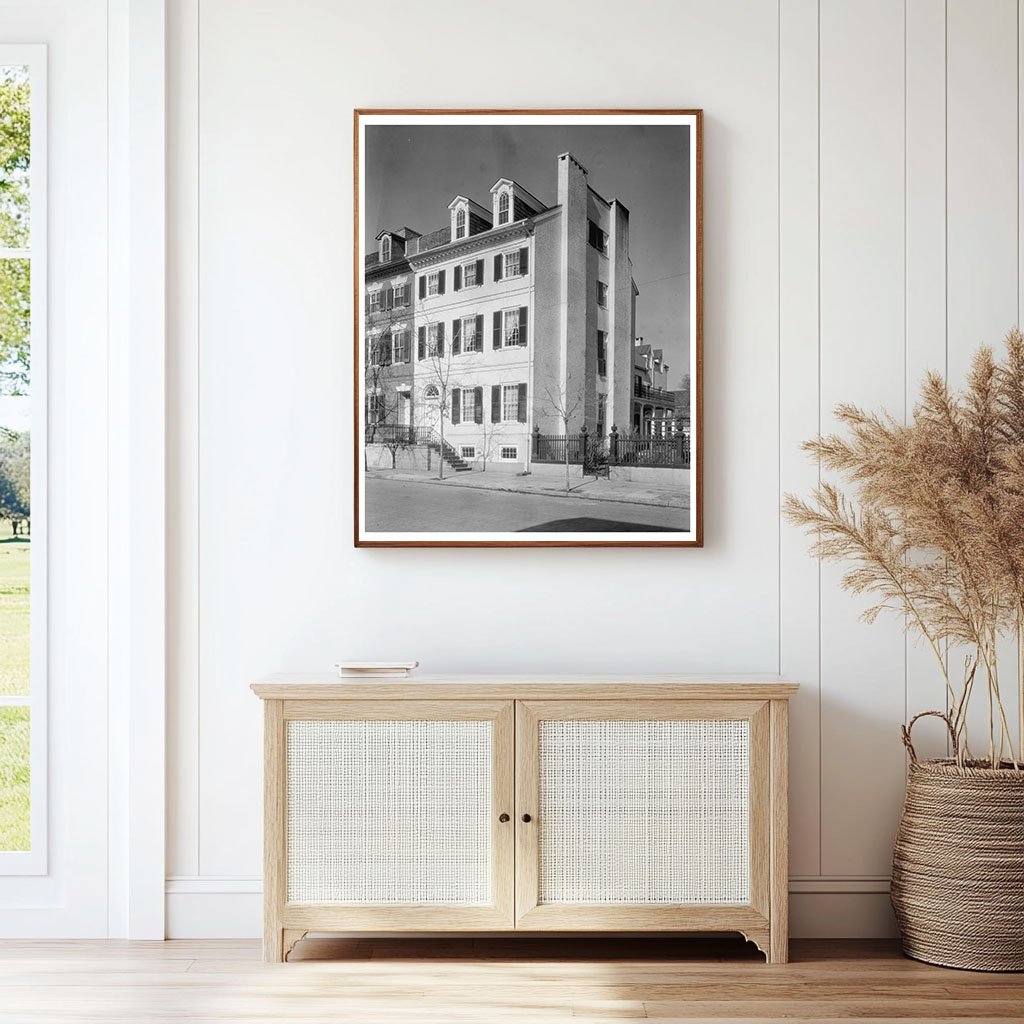 Vintage Alexandria Architecture Photo, Virginia 1953