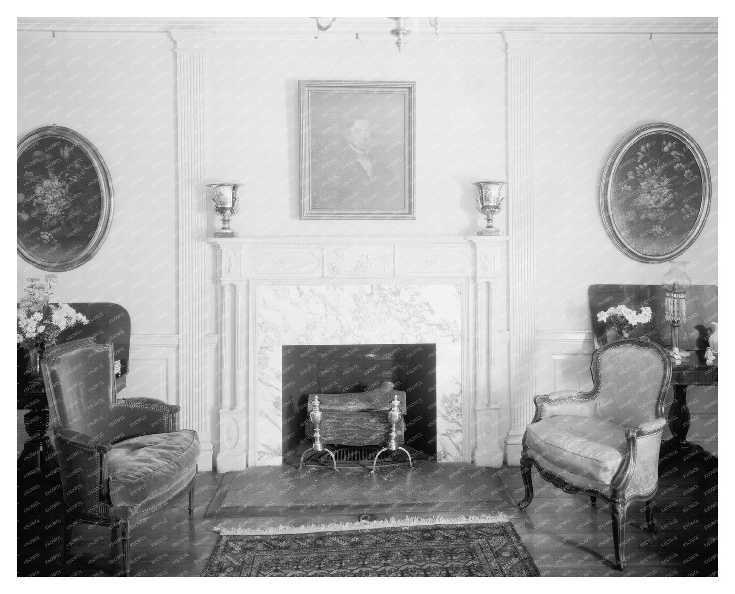 Alexandria, VA Interior Scene - Carnegie Survey, 20th Centur