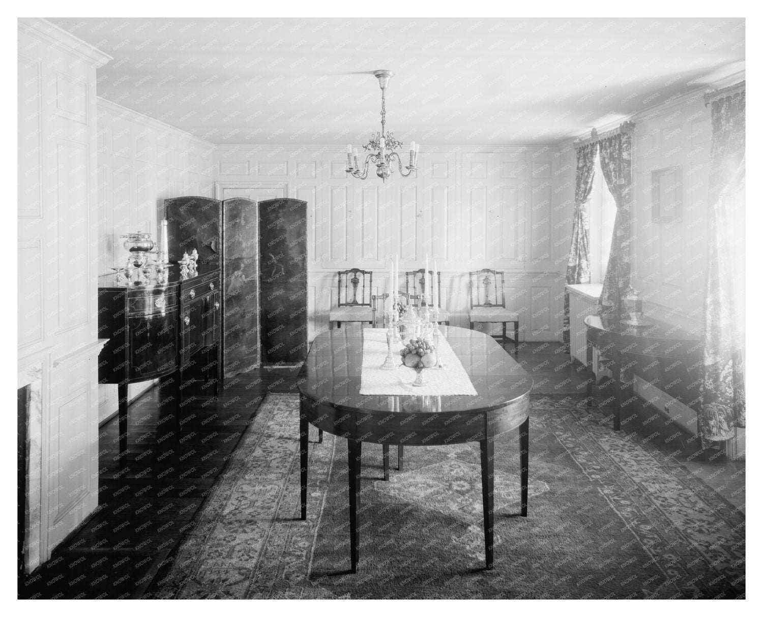 Early 20th Century Dining Room in Alexandria, VA, 1953