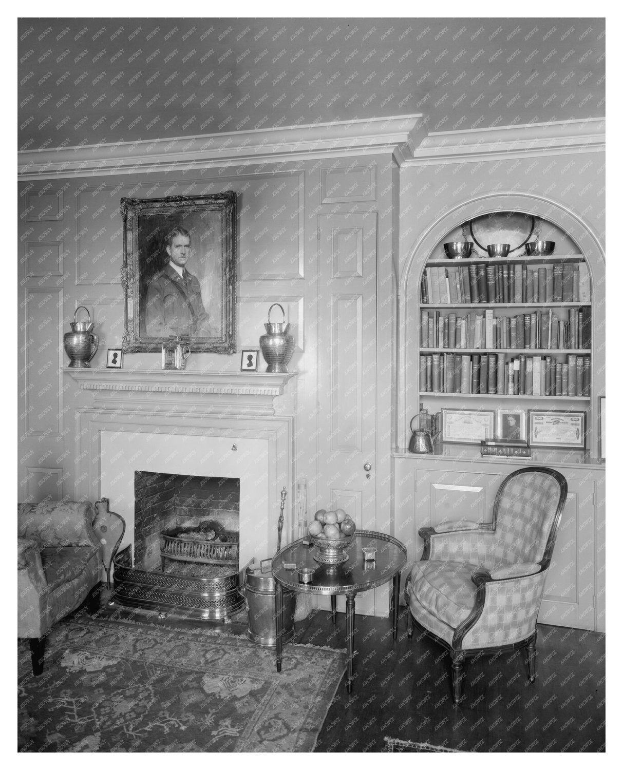 Vintage Alexandria Interior Design Photo, Virginia, 1953