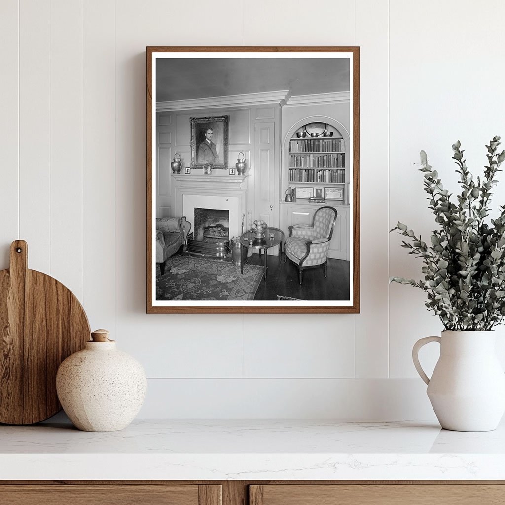 Vintage Alexandria Interior Design Photo, Virginia, 1953