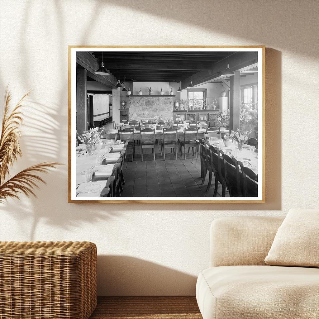 Vintage Dining Room Photo, Warrenton VA, 1900s