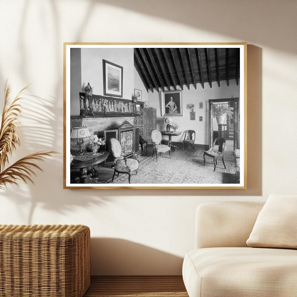 Vintage Photo of Early 20th-Century Interiors, Warrenton VA
