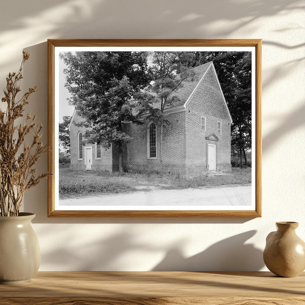 Old West Point Church in King William, VA - 1734 Vintage Pho