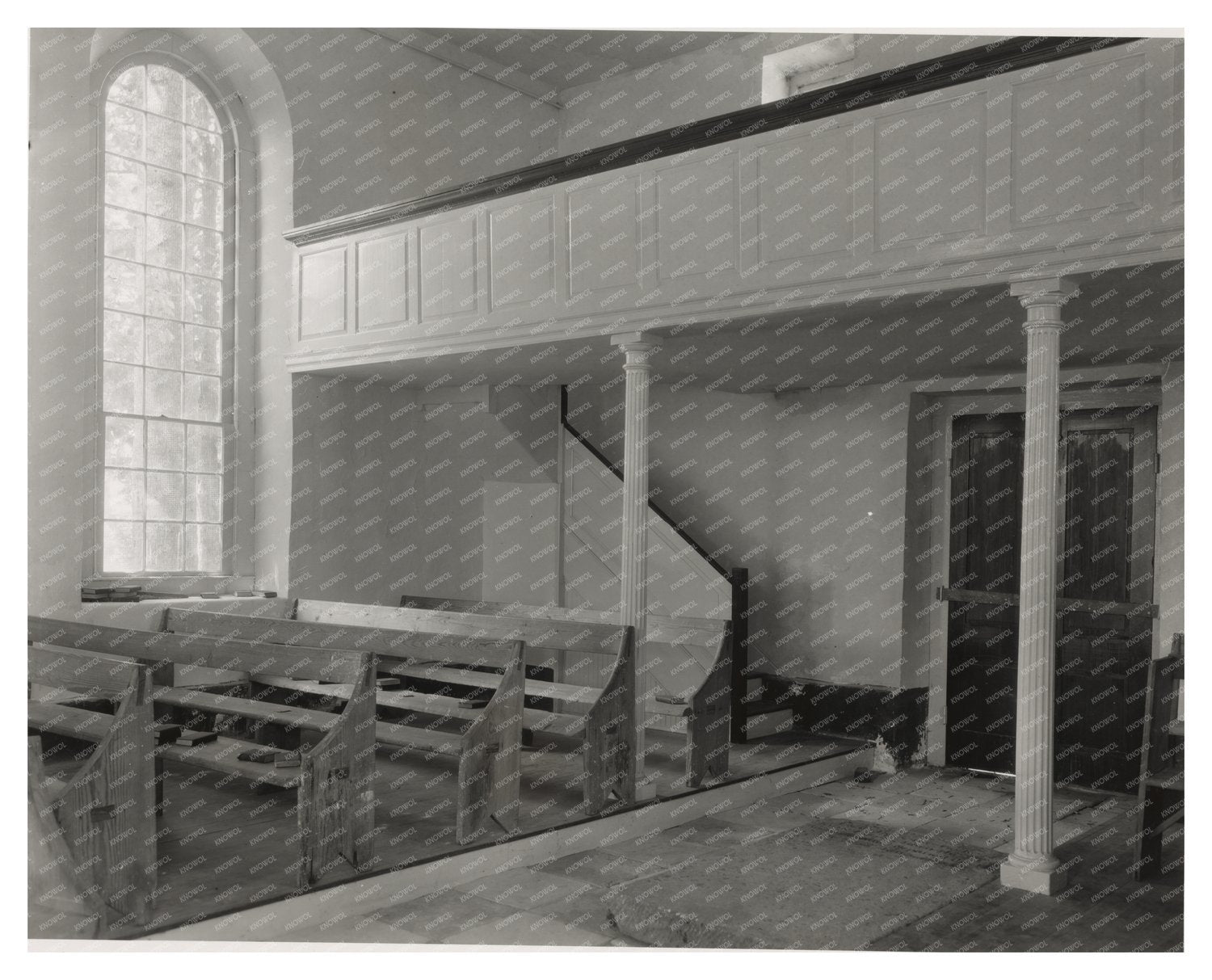 Old West Point Church Interior, King William VA 1734