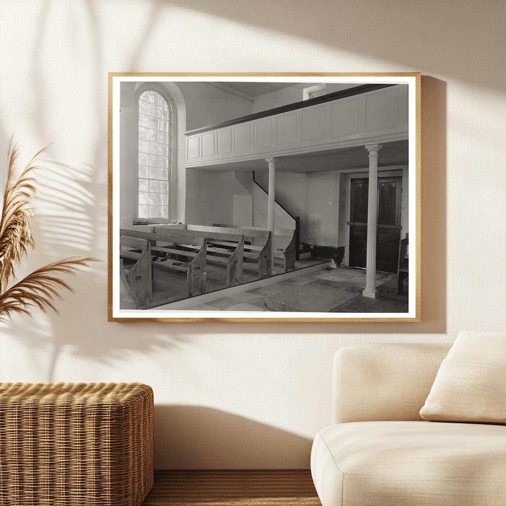 Old West Point Church Interior, King William VA 1734