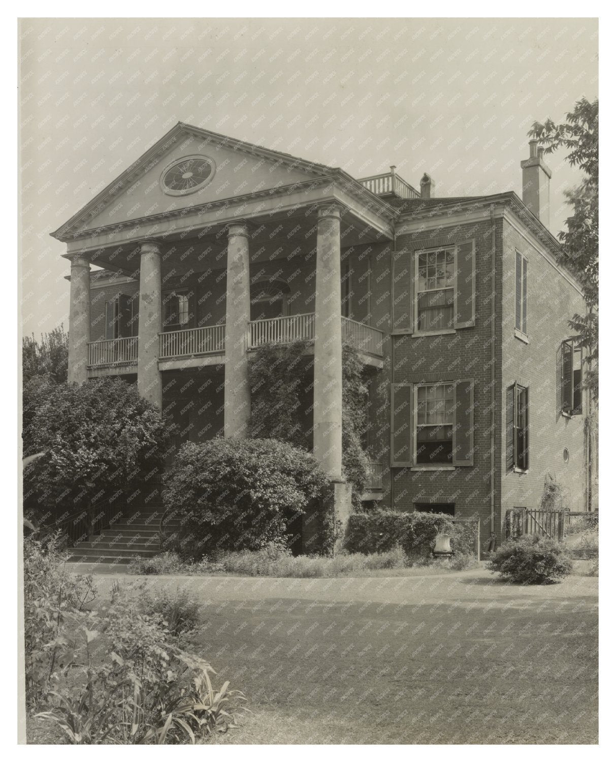 1820 Historic Natchez Home Vintage Architecture Photo