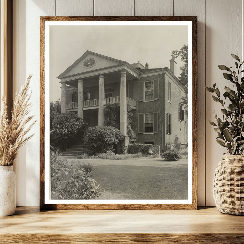 1820 Historic Natchez Home Vintage Architecture Photo