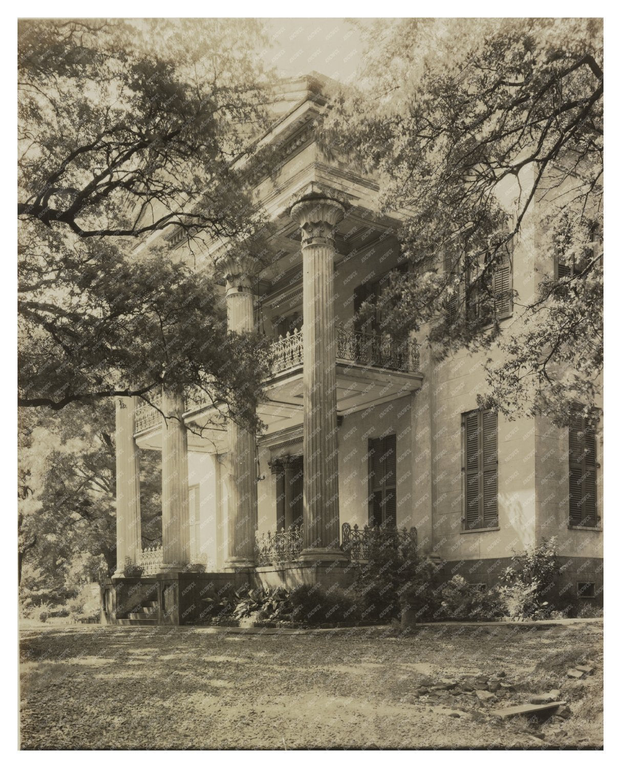 Vintage 1946 Photograph of Historic Natchez Residence