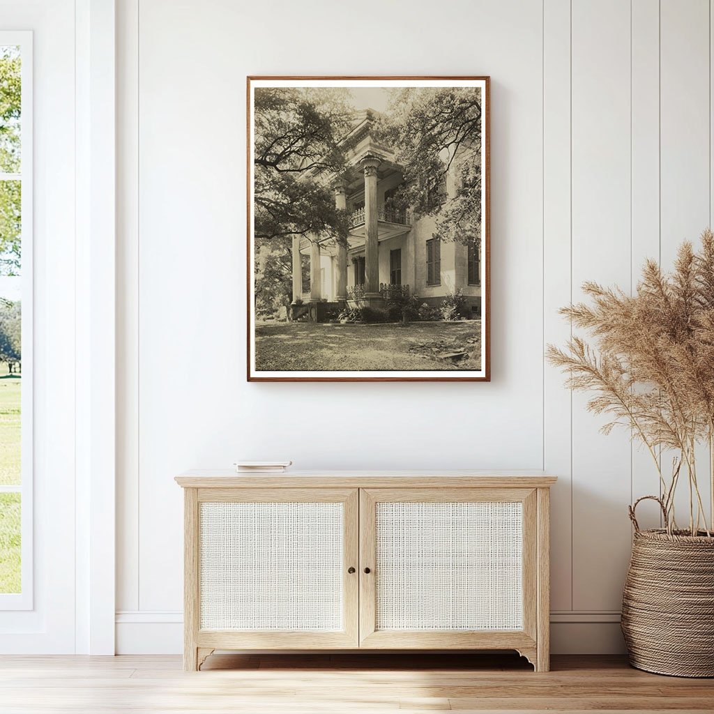 Vintage 1946 Photograph of Historic Natchez Residence