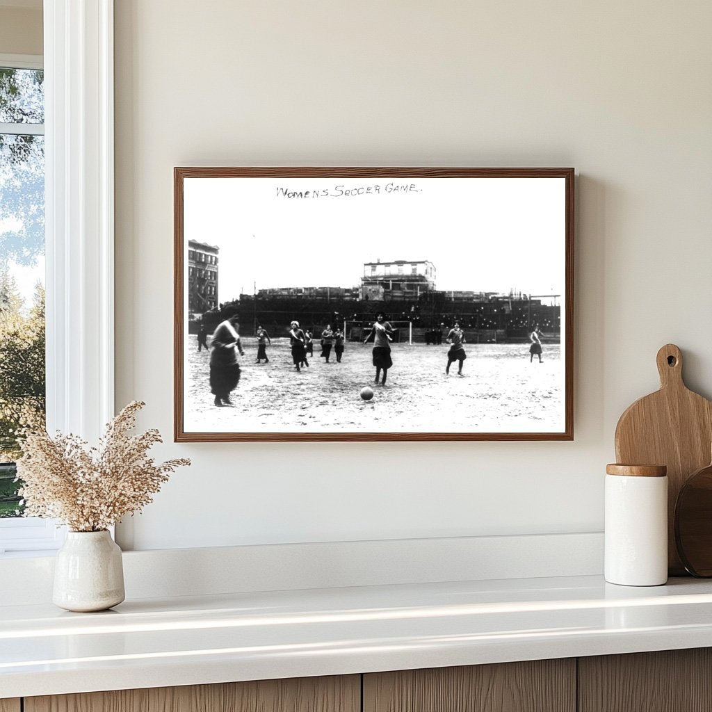Historic 1914 Womens Soccer Match in NYC